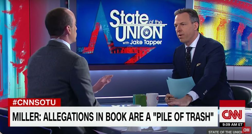 Watch: Stephen Miller and Jake Tapper spar in extremely heated debate — then producers cut Miller's mic