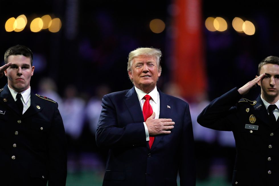 An Alabama football player had some explicit words for Trump at the national championship game