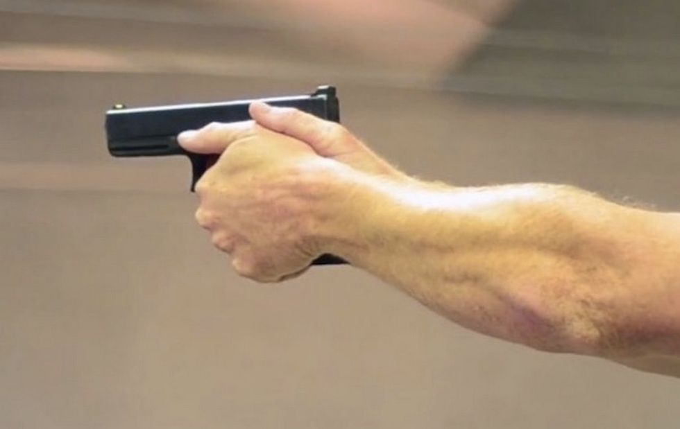 Three armed men break into house. But homeowner also has a gun—and one crook finds out the hard way.