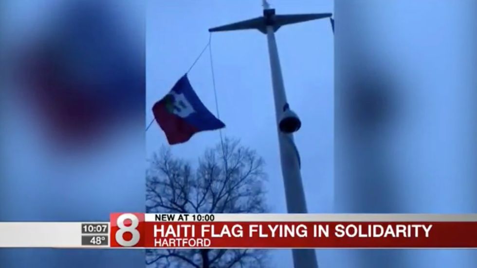 Connecticut governor flies Haitian flag over his residence to protest Trump