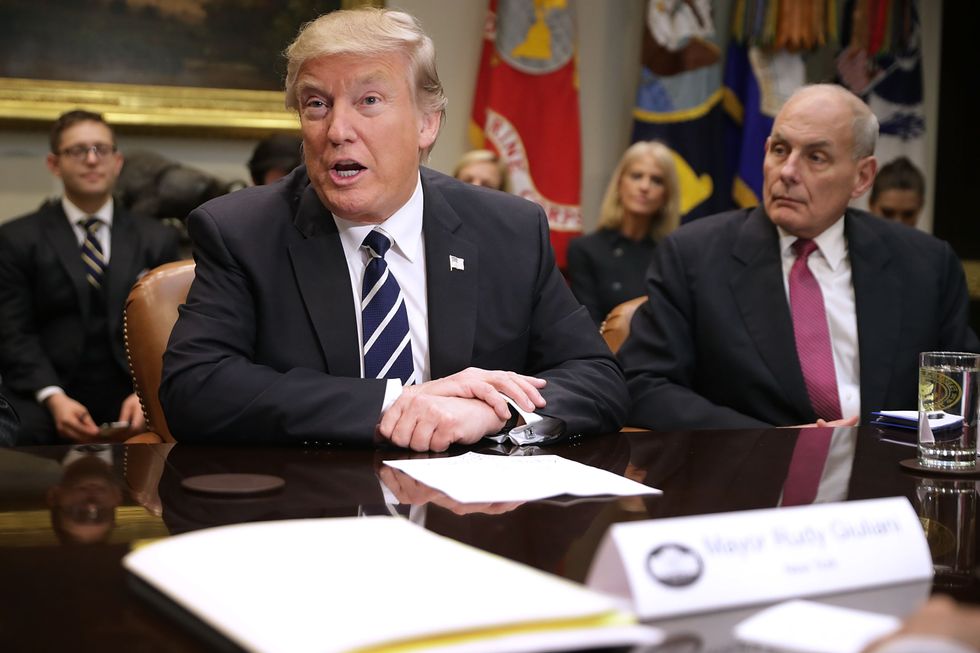 President Trump addresses John Kelly's claim that his position on the wall has changed