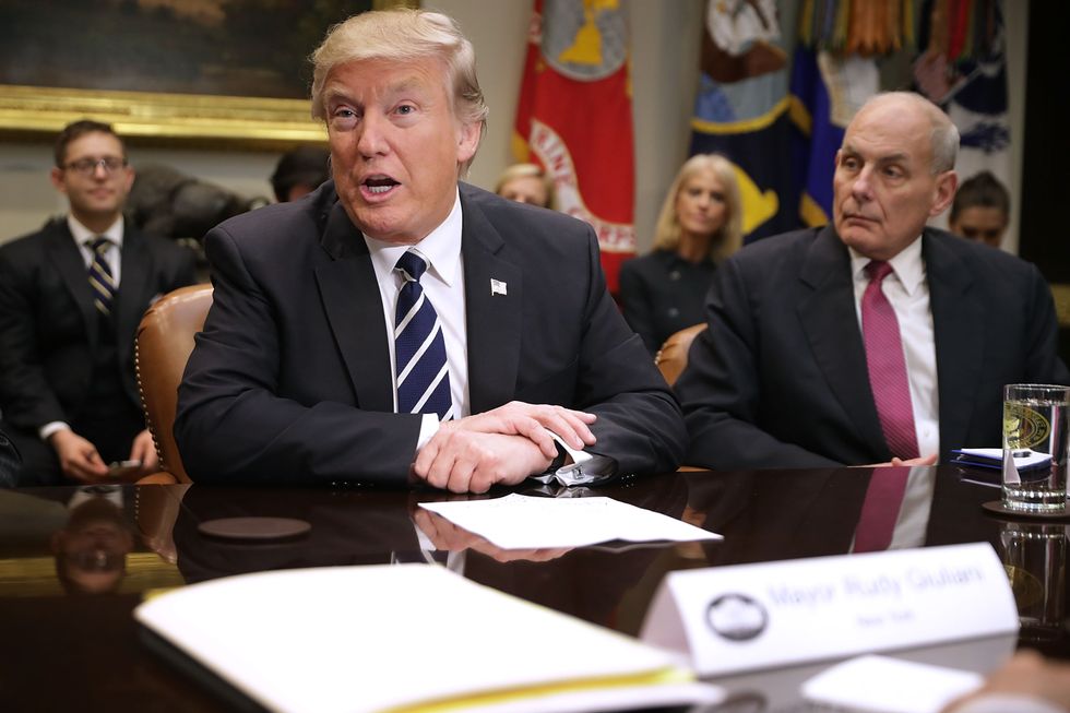 President Trump addresses John Kelly's claim that his position on the wall has changed