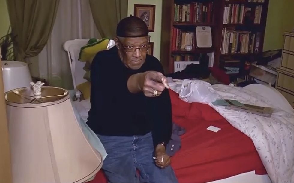 83-year-old homeowner hears intruder coming up stairs. So he reaches for 'friend under the pillow.