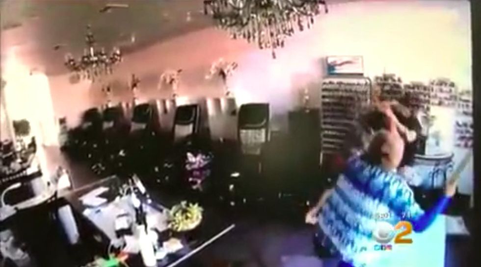 Alleged carjacker broke into a nail salon in a frenzy, but two sisters quickly gave him the business