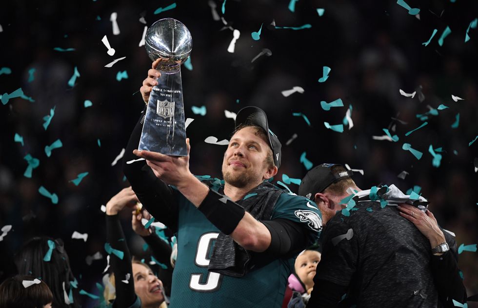After winning Super Bowl MVP honors, Philadelphia Eagles QB Nick Foles gives 'all the glory to God