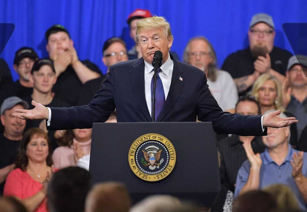Commentary: Trump's 'treason' comment was an obvious joke. But that's still a problem