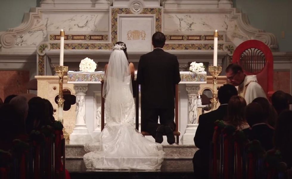 Catholic college website page: 'Husband' and 'wife' are not 'gender inclusive' terms