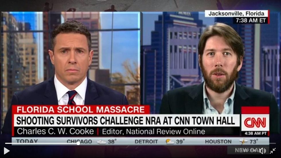 Listen: ‘Just do something’? Chris Cuomo, Charles Cooke debate gun control