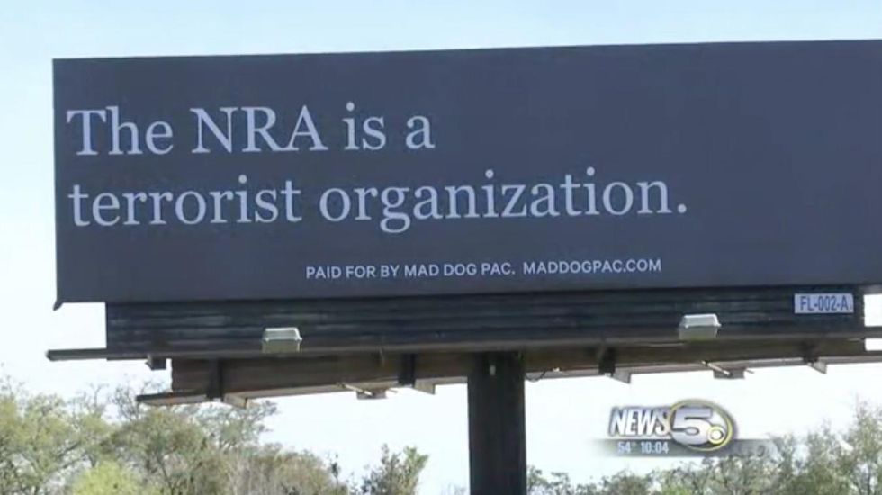 Former Clinton staffer's PAC erects billboard in Florida slamming NRA as 'terrorist organization