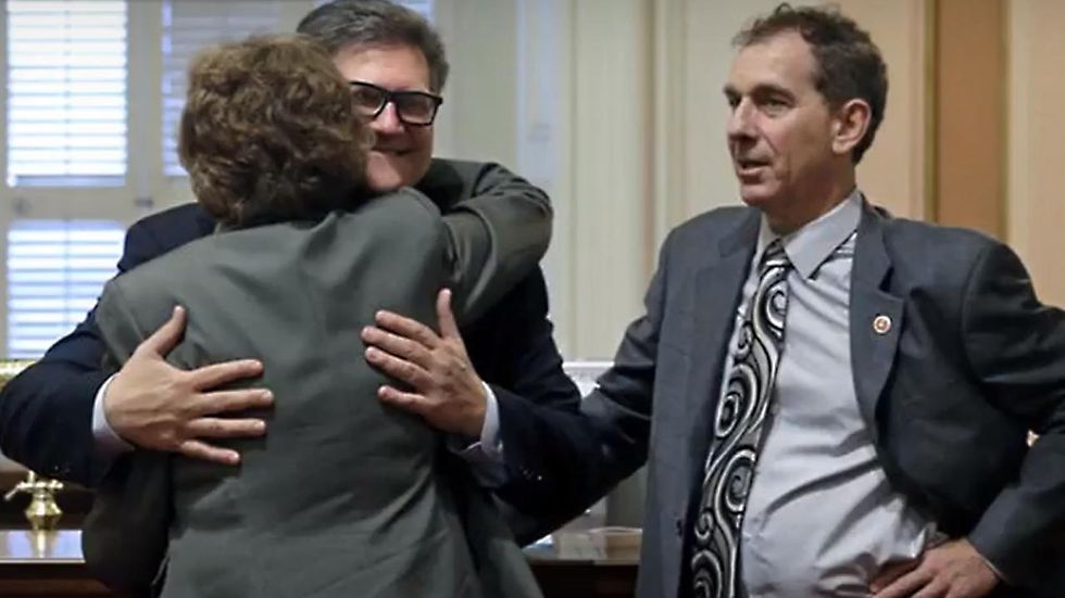 Democratic senator known as 'Huggy Bear' investigated, ordered to stop hugging people