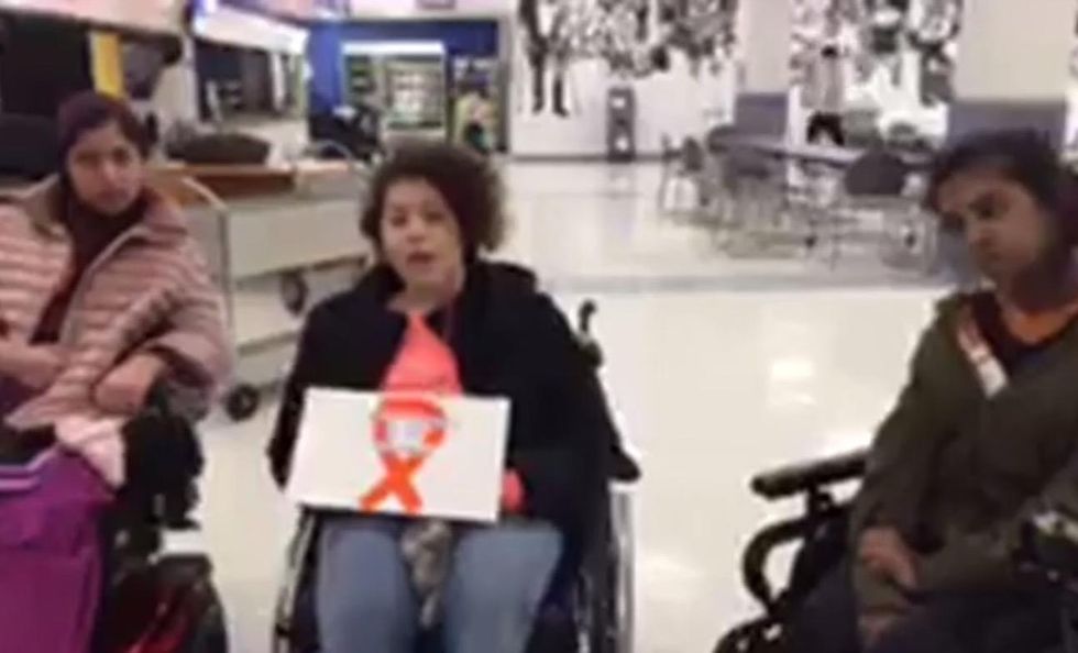 School posts pics of special-needs students who 'participated' in Nat'l Walkout Day. Outrage ensues.