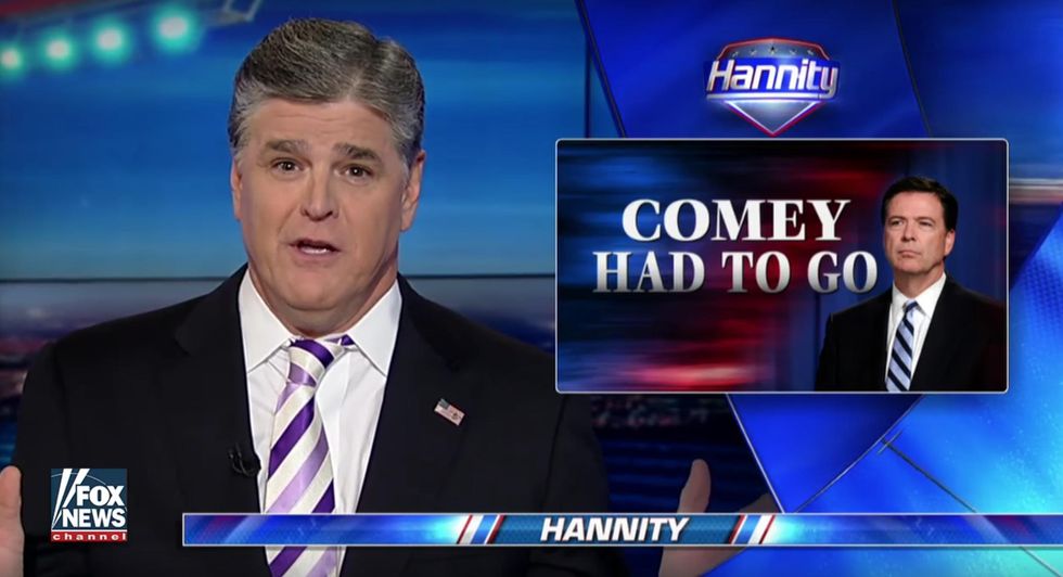 Sean Hannity hits Comey with dozens of questions in long tweetstorm — then issues this challenge