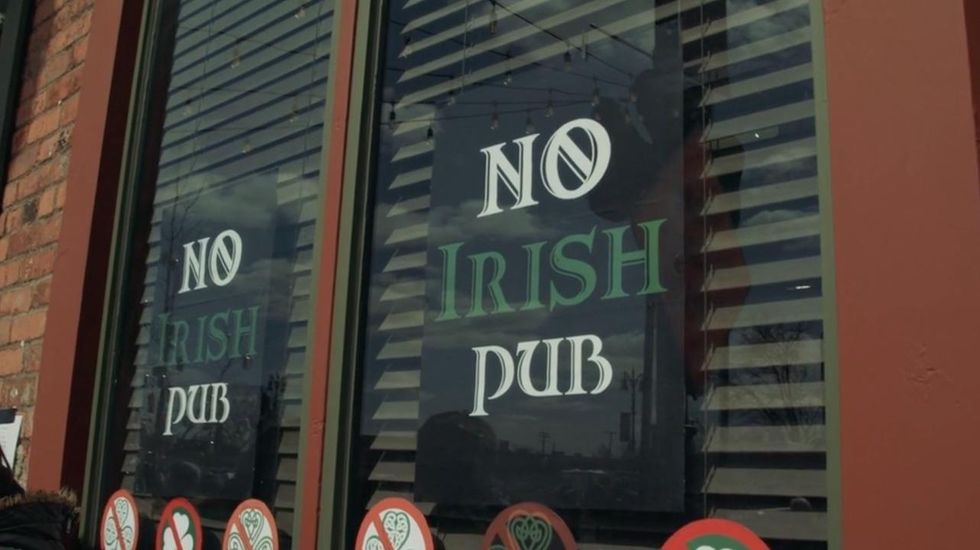 A Detroit pub tries to make a point by refusing to serve Irish patrons on St. Patrick's Day