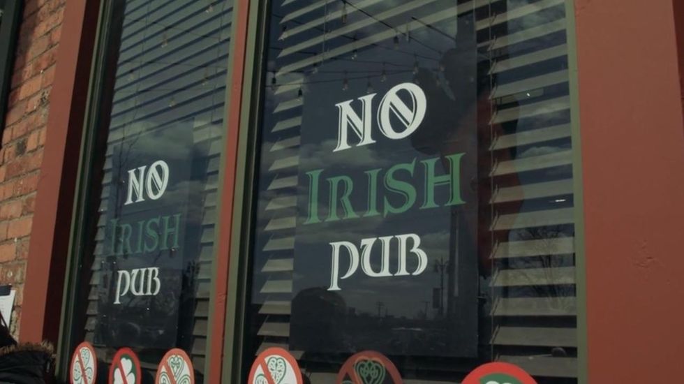 A Detroit pub tries to make a point by refusing to serve Irish patrons on St. Patrick's Day