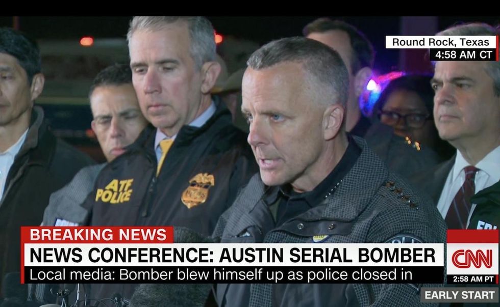 Austin bombing suspect blows himself up as police close in