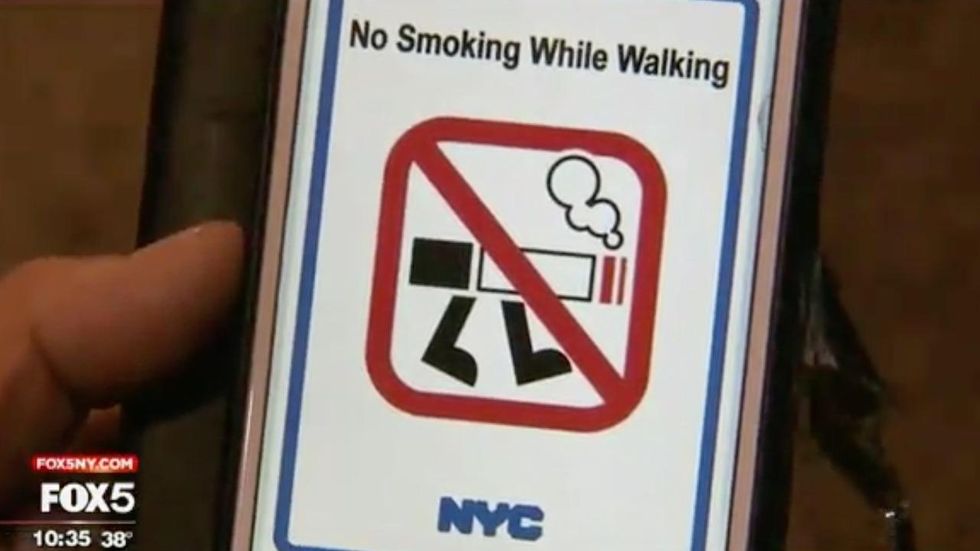 Smoking while walking' could become illegal in NYC if proposed bill passes