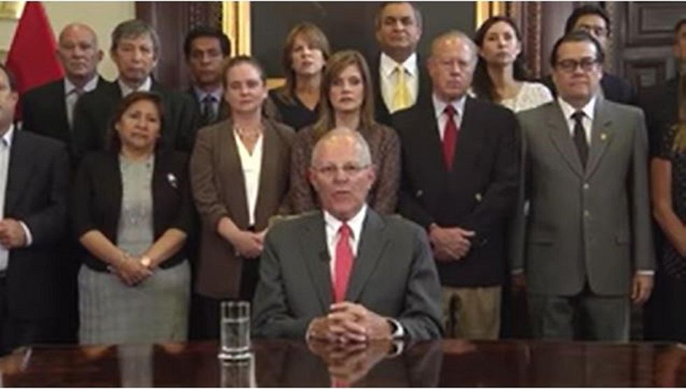 Peruvian president resigns amid scandal and impeachment threat