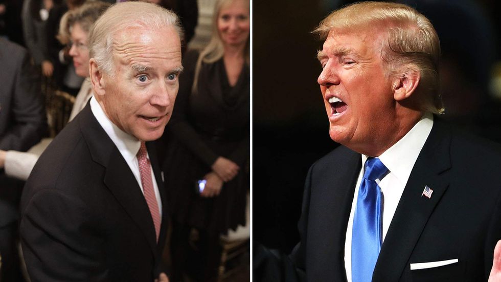 Former Vice President Joe Biden threatens to beat up Trump — then backpedals