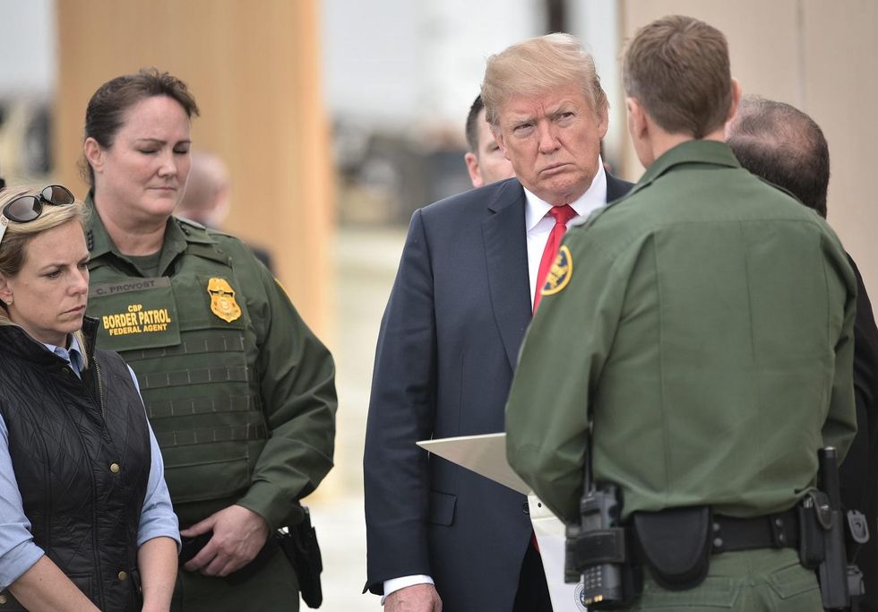 Trump tweet implies photos are from ‘start’ of border wall, but they’re not
