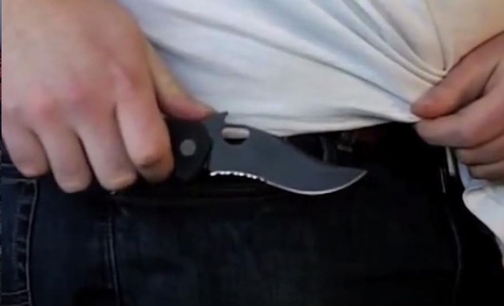 When man with knife wrestles cop, two civilians don't just sit around and record 'next viral video