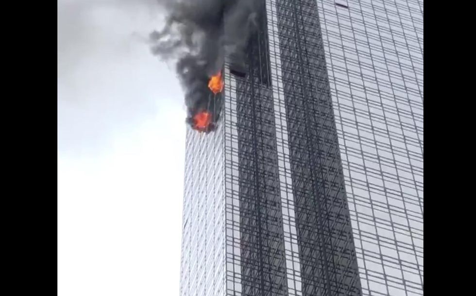 Massive fire erupts at Trump Tower in NYC. Here's what Trump had to say.