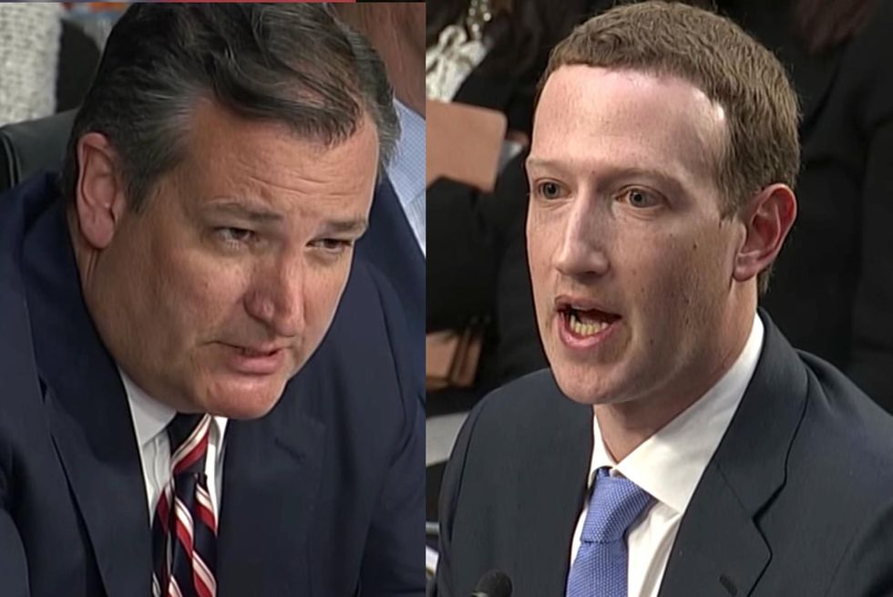 Ted Cruz absolutely grills Mark Zuckerberg over Facebook's bias against conservatives