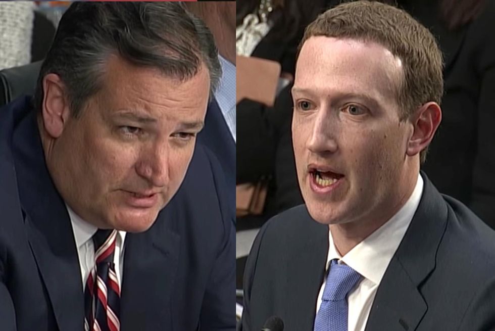 Ted Cruz absolutely grills Mark Zuckerberg over Facebook's bias against conservatives