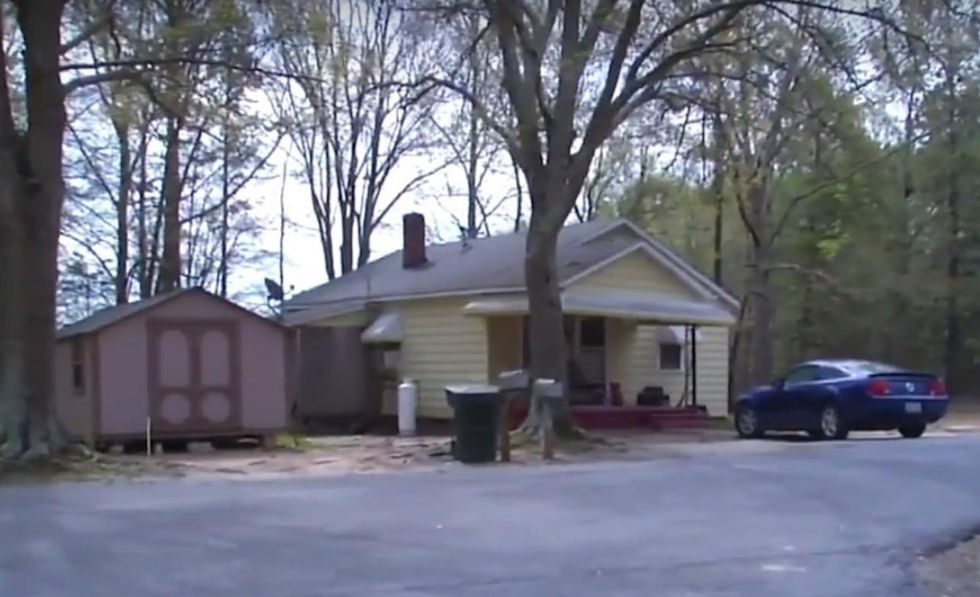 Man with shotgun forces his way into home. But homeowner's girlfriend arms herself, makes him pay.