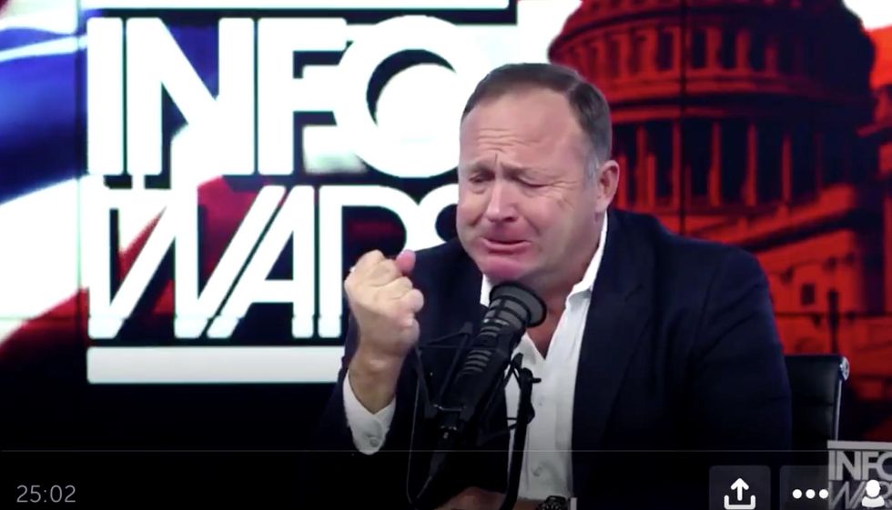 WATCH: Alex Jones completely loses his mind in epic profanity-laced meltdown over Syria strike