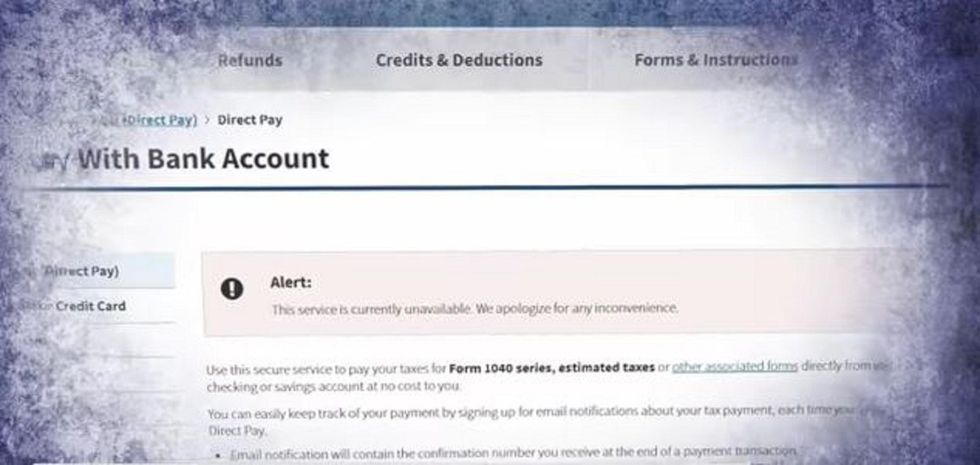 After site crash, IRS gives taxpayers extension for filing online