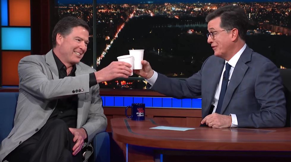 Here's what happened to Colbert's ratings when Comey visited - and compared to Trump's