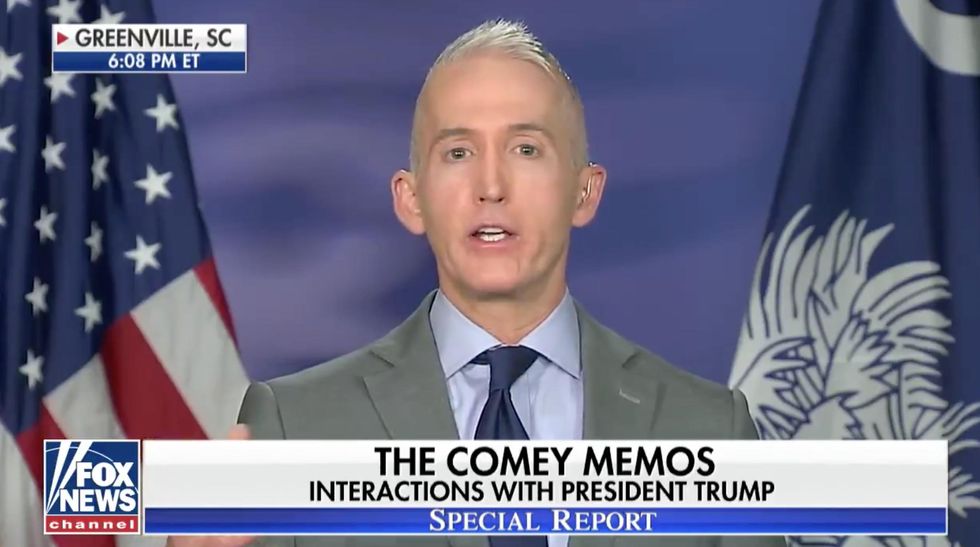 WATCH: Trey Gowdy unloads on Comey, trashes his 'morality tour' — then exposes his blatant hypocrisy