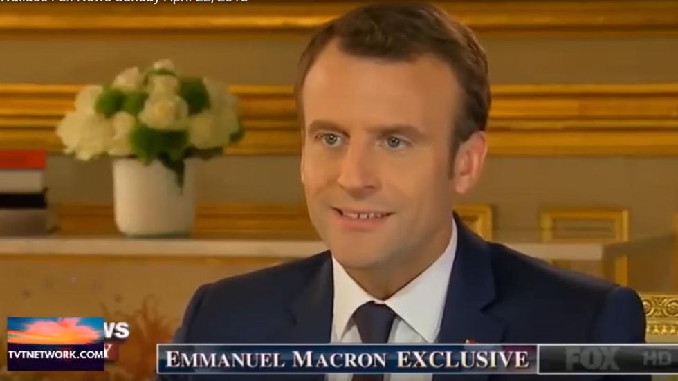 French president Emmanuel Macron says he respects President Trump because they're both 'mavericks