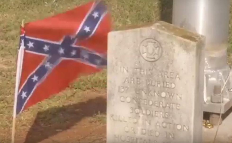 Tombstones toppled in Confederate soldiers' cemetery: 'It takes a very low moral person to do that