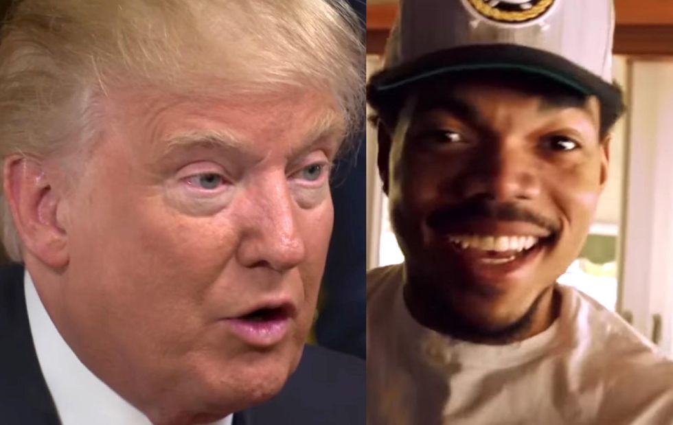 President Trump thanks rapper for comments about Democrats - here's how he responded