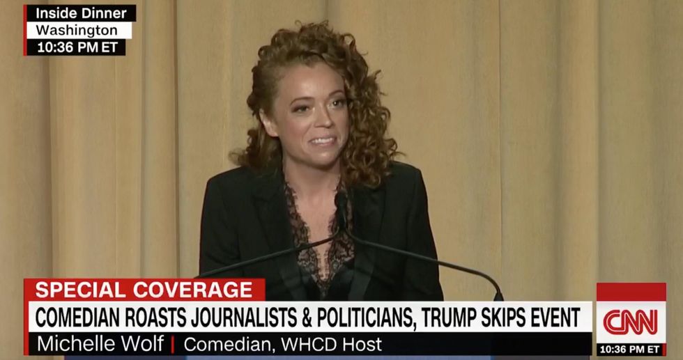 WHCA dinner host Michelle Wolf hits Sarah Sanders with vile, hateful jokes. It did not go over well.