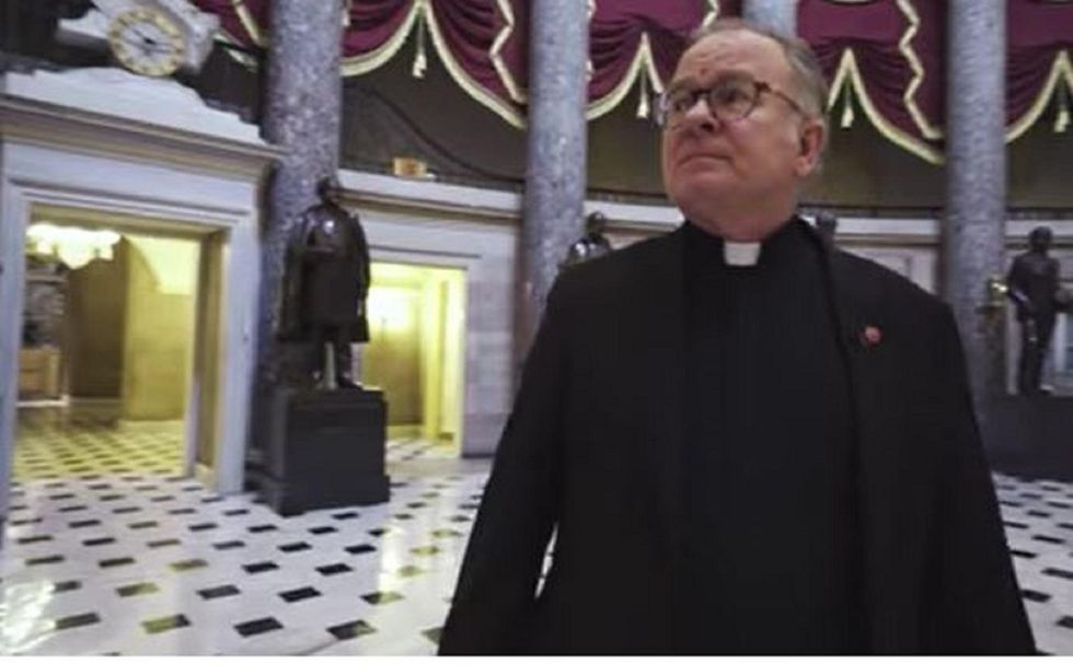 House chaplain allowed to keep his job after rescinding resignation, daring Ryan to fire him