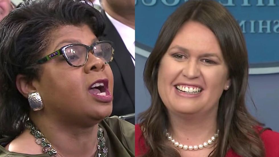 Journalist makes a bizarre claim against Sarah Sanders after heated interaction