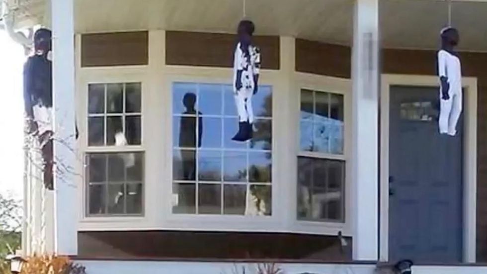 Piñata maker apologizes for hanging black figures on his porch that sparked online outrage