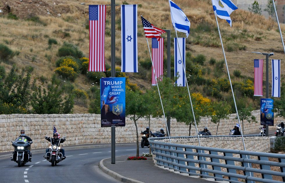 Ahead of US embassy opening in Jerusalem, Israel's capital honors and celebrates President Trump