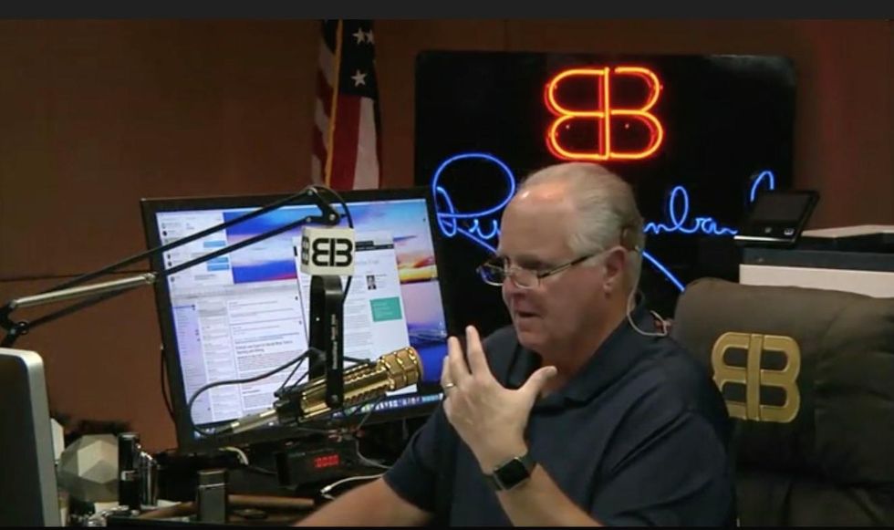 LISTEN: Rush Limbaugh is left speechless after hearing man's Obama to Trump prison conversion story