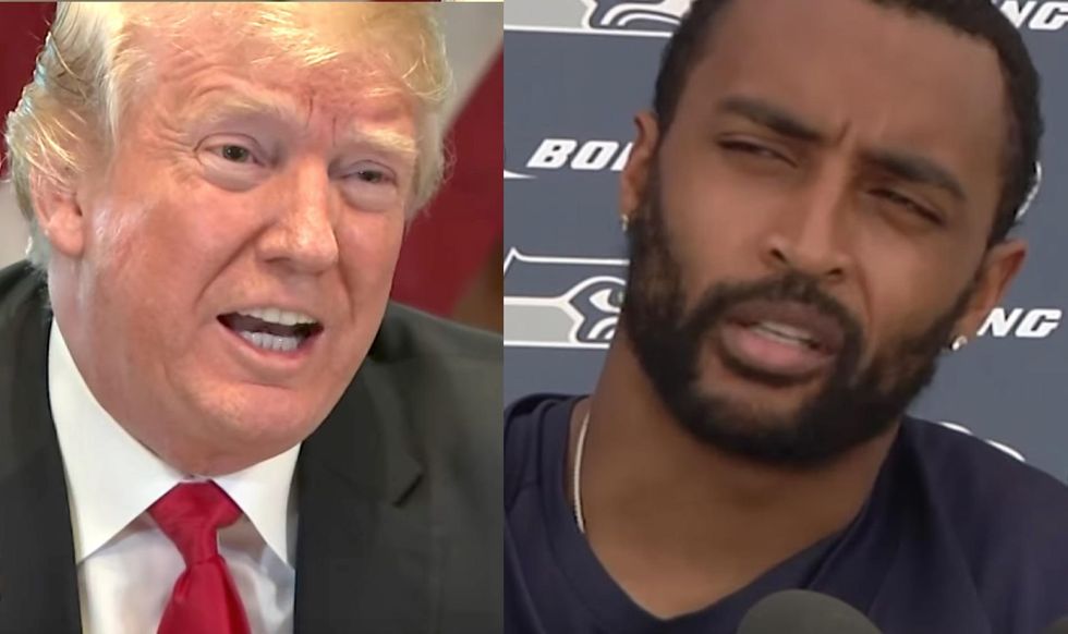 Seahawks player calls Trump an 'idiot' over comments after NFL rule on kneeling