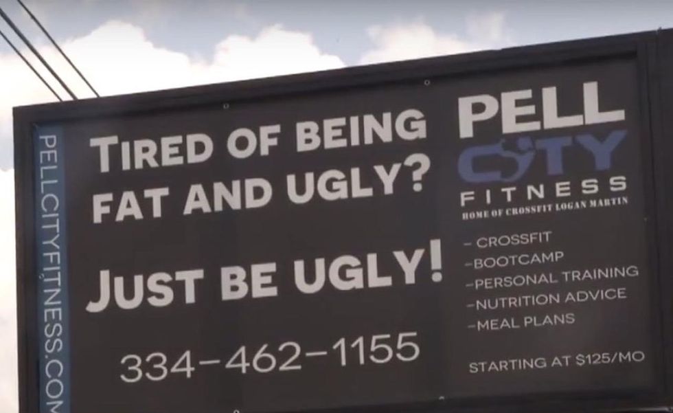 Tired of being fat and ugly?': Sign outside gym ignites controversy, threats of fine from city