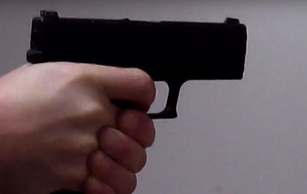 He holds knife to woman's throat in convenience store. Too bad for him the clerk is carrying a gun.