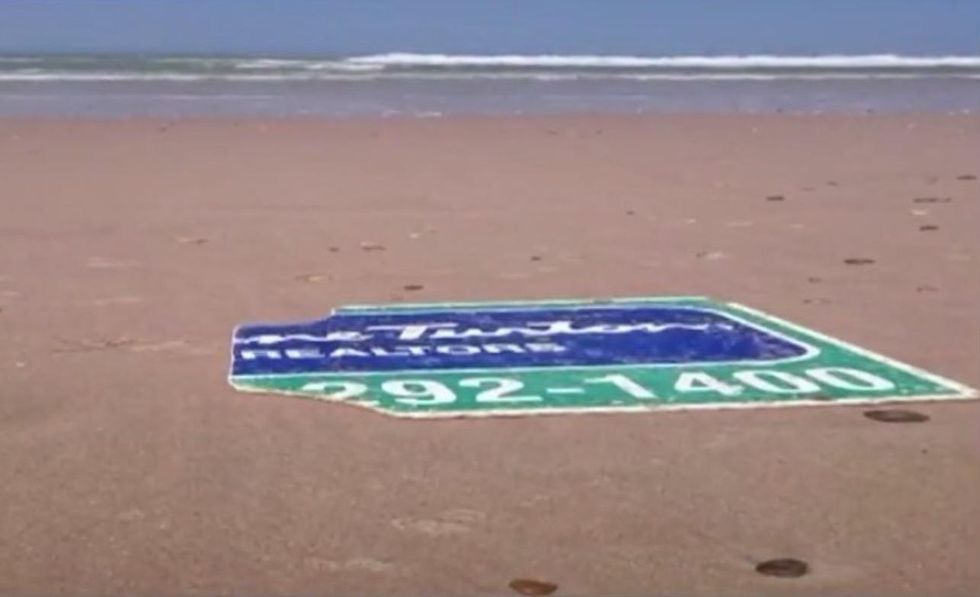 Hurricane Sandy swept NJ realtor sign out to sea 6 years ago. Check out