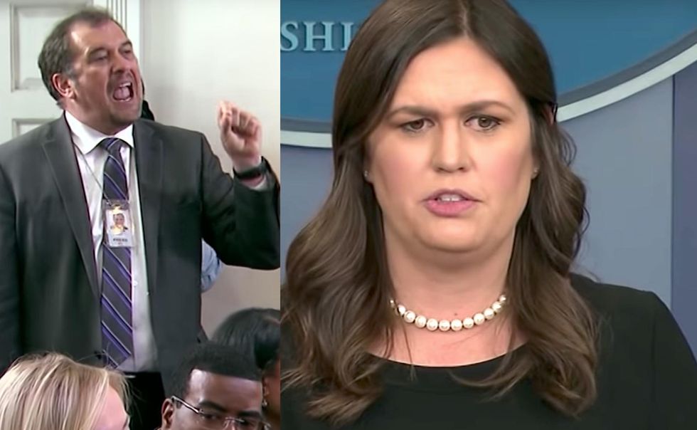 Sarah Huckabee Sanders shuts down reporter scolding her about child separation policy