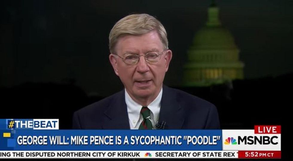 George Will urges Republicans to vote against GOP in mid-terms - and he's serious