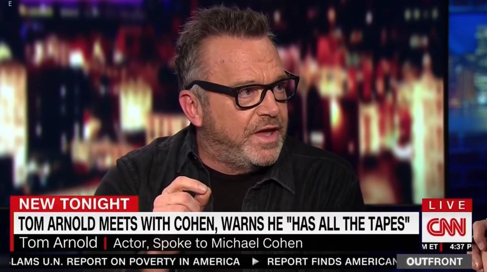 Tom Arnold makes wild claims about Michael Cohen in bizarre CNN interview. Now Cohen has responded.