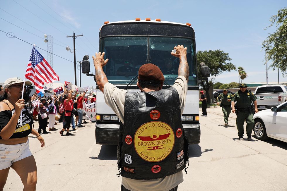Leftist protesters descend on immigrant detainment center. Border Patrol agent left badly injured.