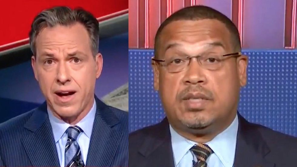 Keith Ellison melts down when pressed about hypocrisy in calling Trump a 'bigot